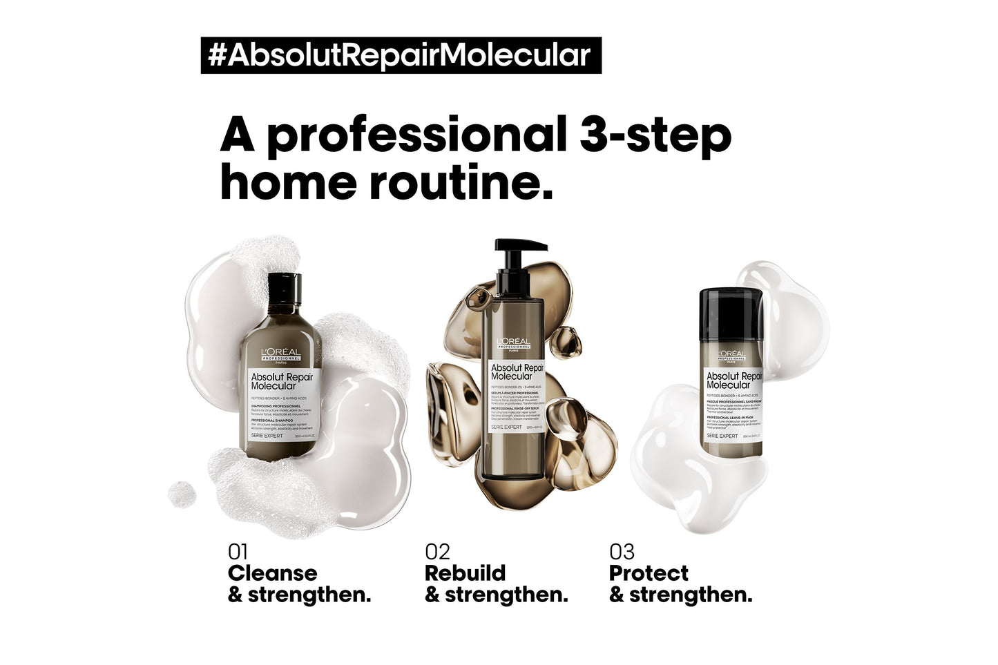 Loreal Absolut Repair Molecular Trio Holiday Gift Pack