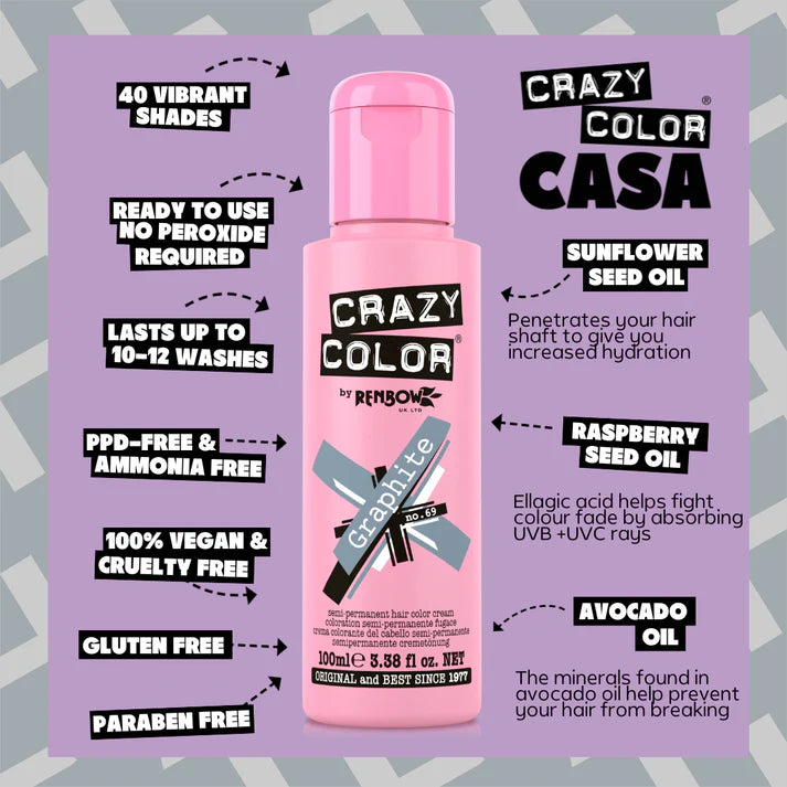 Crazy Color Graphite 100ml