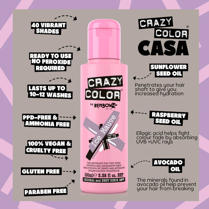 Crazy Color Ice Mauve 100ml