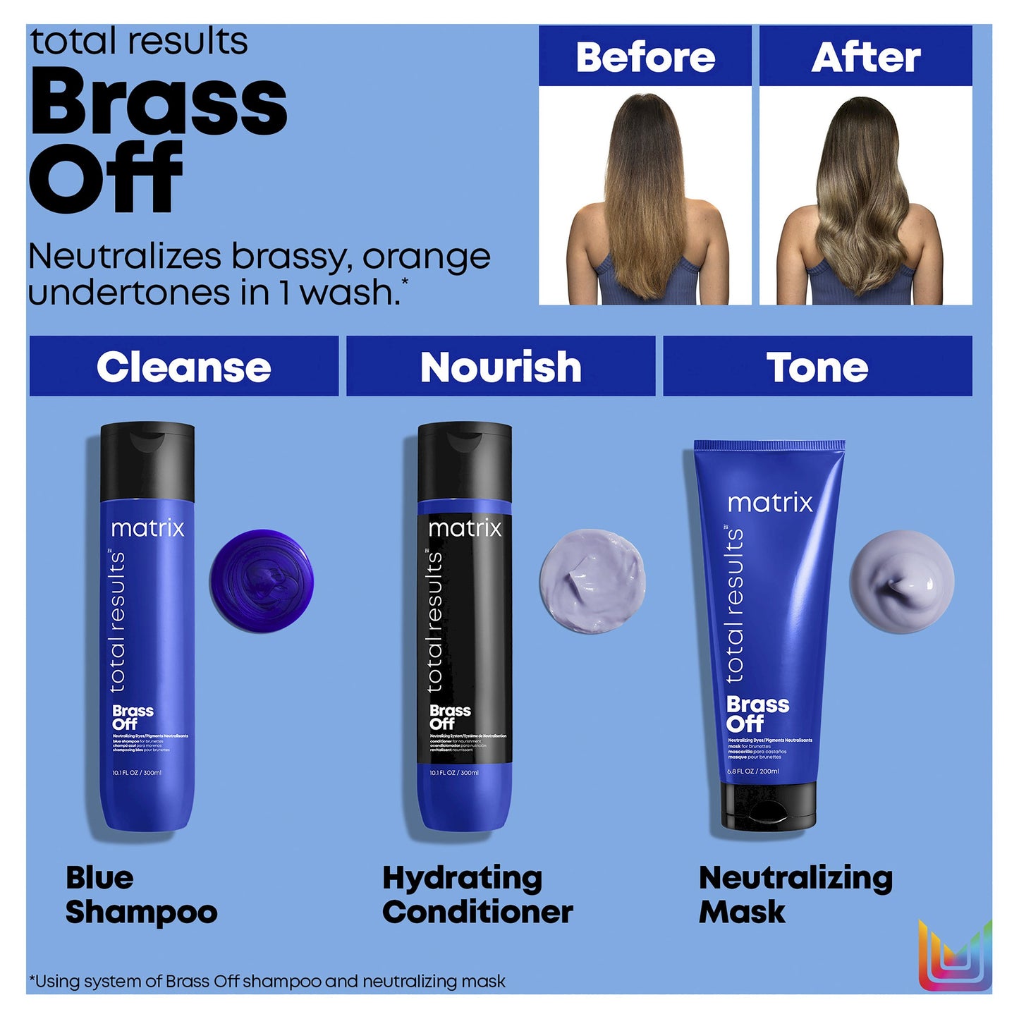 Matrix Brass Off Shampoo 300Ml