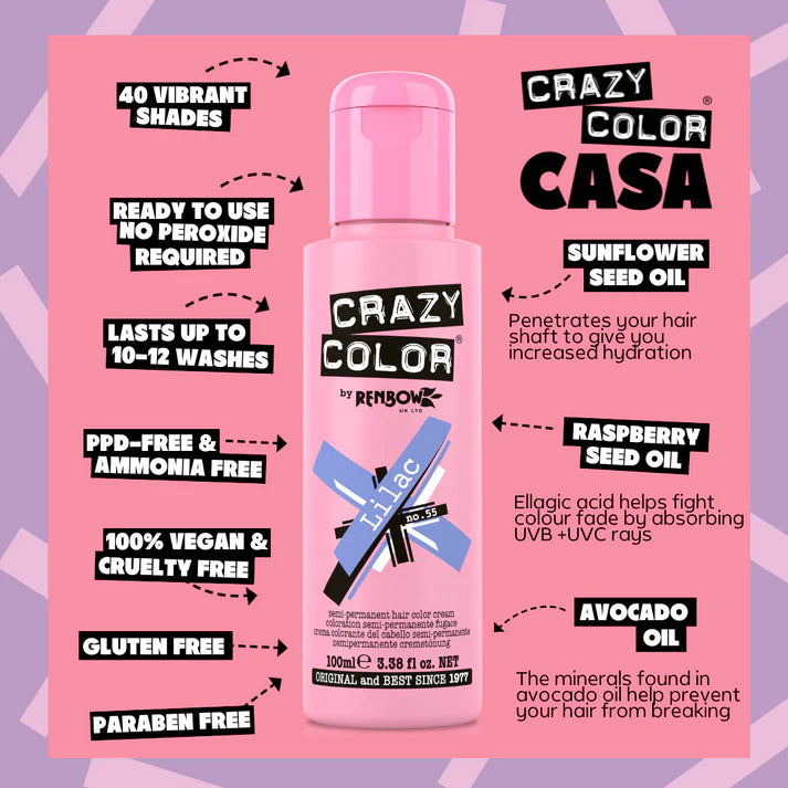 Crazy Color Lilac 100ml