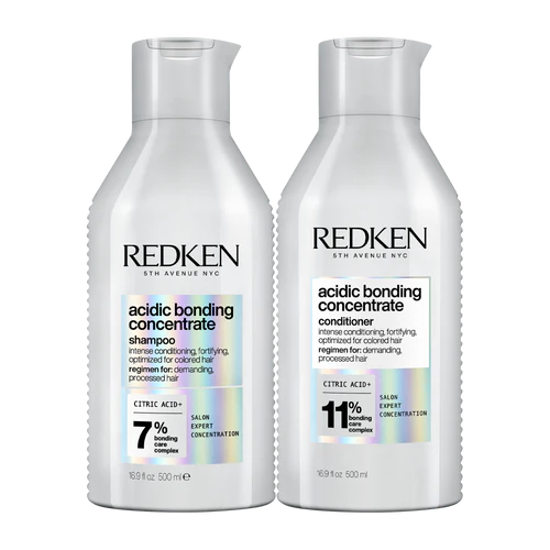 Redken Acidic Bonding Concentrate Shampoo & Conditioner 500ml Bundle