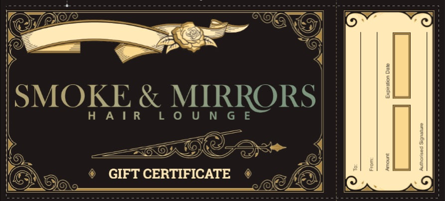 Smoke And Mirrors Hair Lounge ONLINE STORE Gift Card