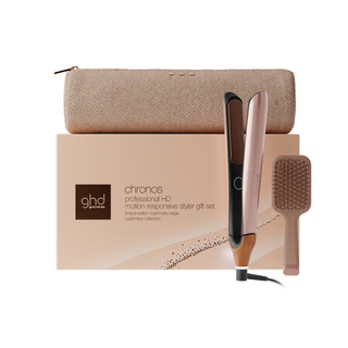 GHD Chronos Hair Straightener Gift Set in Cashmere Beige