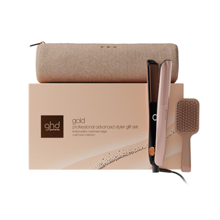 GHD Gold Hair Straightener Gift Set in Cashmere Beige