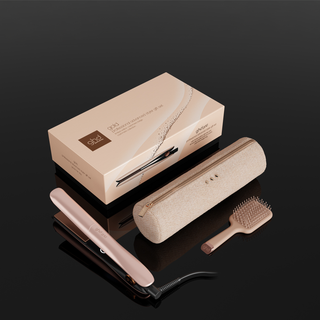 GHD Gold Hair Straightener Gift Set in Cashmere Beige