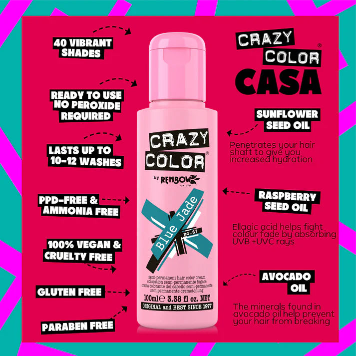 Crazy Color Blue Jade 100ml