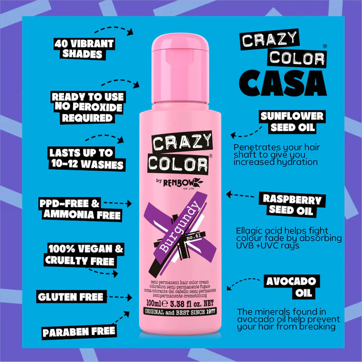 Crazy Color Burgundy 100ml
