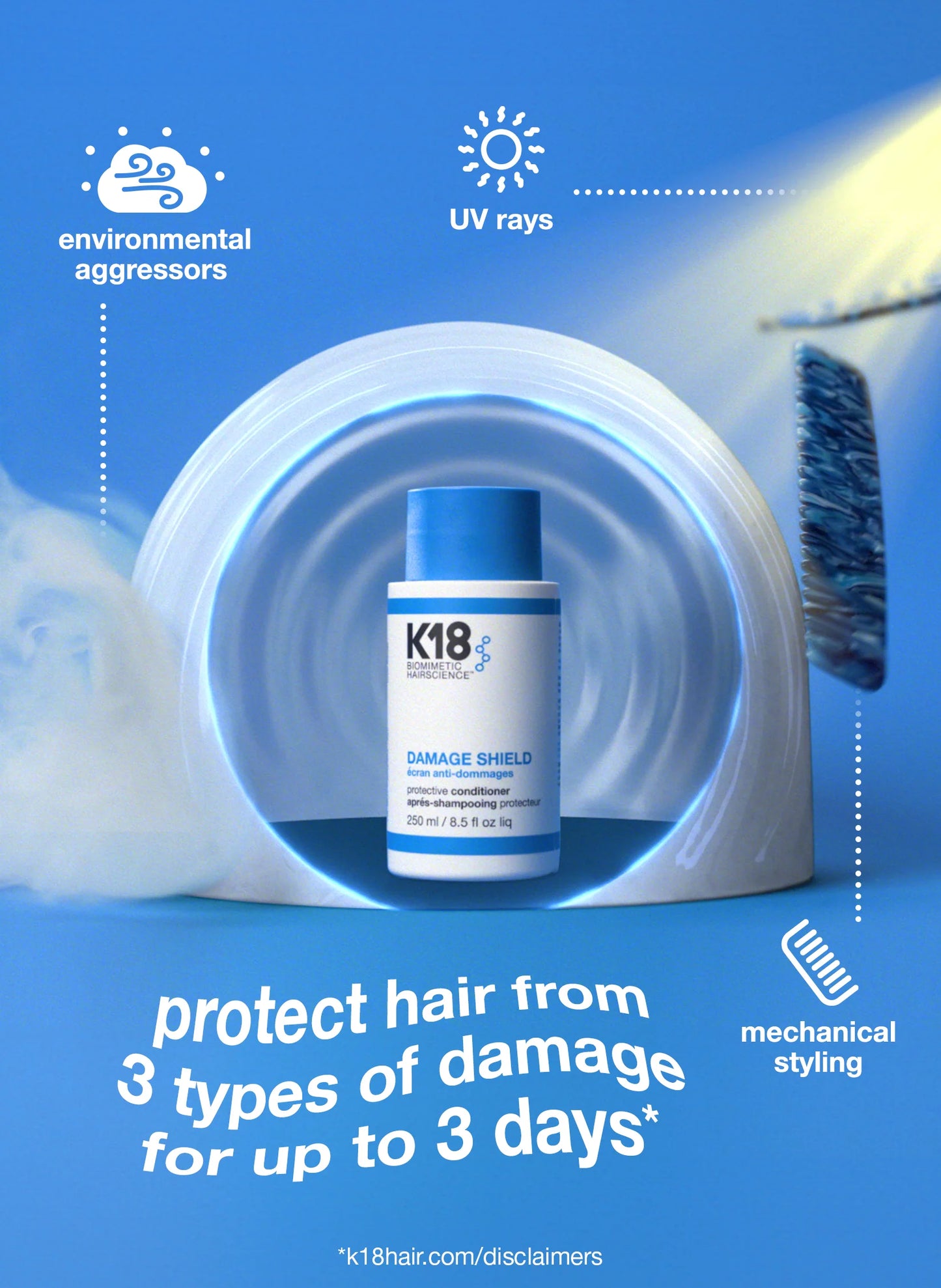 k18 damage shield conditioner 250ml