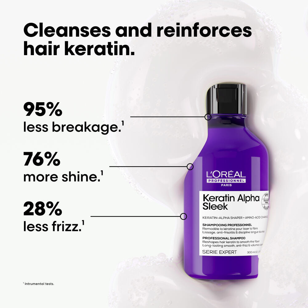 Loreal Keratin Alpha Sleek Shampoo 300ml