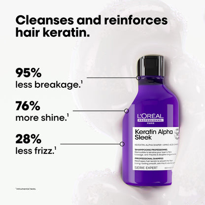 Loreal Keratin Alpha Sleek Shampoo 300ml