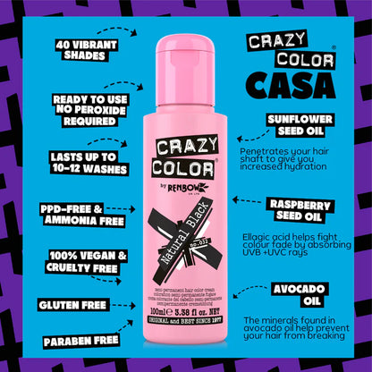Crazy Color Natural Black 100ml