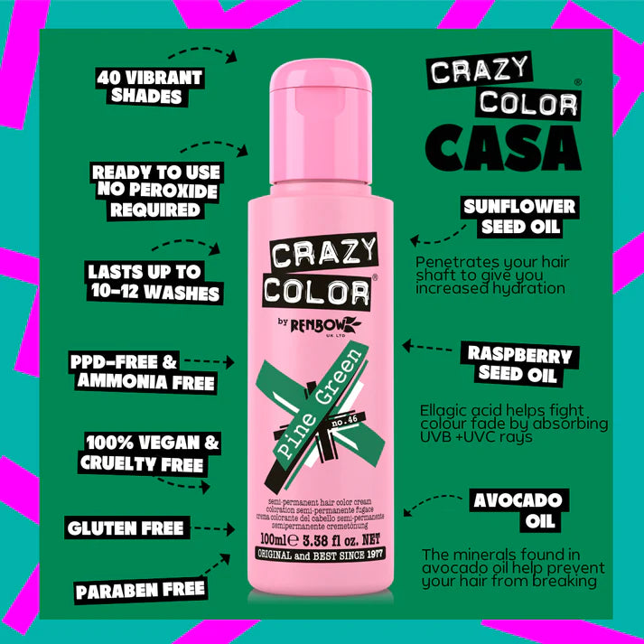 Crazy Color Pine Green 100ml