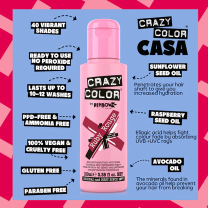 Crazy Color Ruby Rouge 100ml