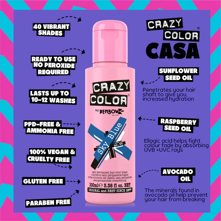 Crazy Color Sky Blue 100ml