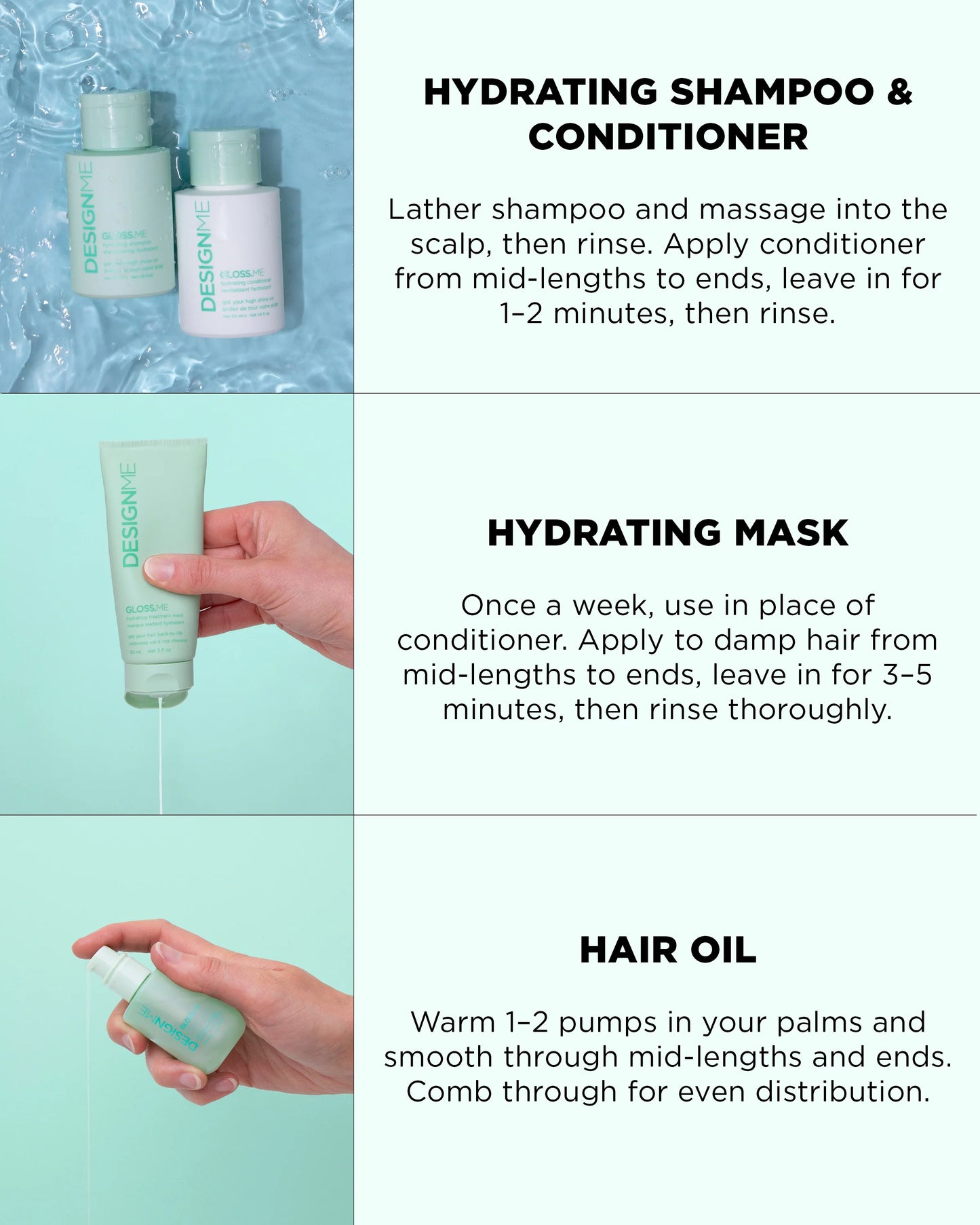 DESIGN.ME Dream Mane Hydrating Kit