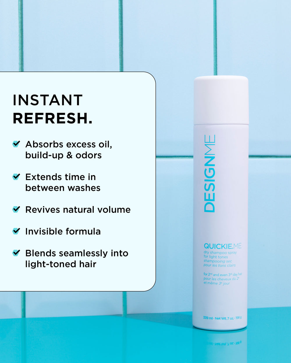 DESIGNME QUICKIE.ME Dry Shampoo Blonde 339ml